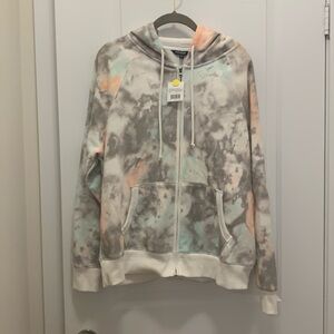 Unisex NWT tie dye zip up sweater